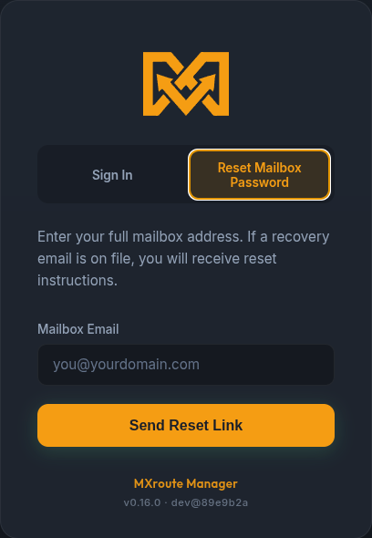 Amber Sunset reset