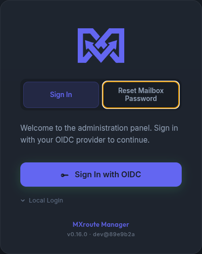 Classic Indigo sign in